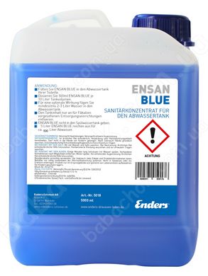 Рідина Enders Ensan Blue 5L для Нижнього Бака Біотуалета