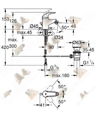 Змішувач для Біде Grohe Start Curve (23766000)
