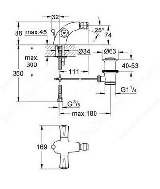 Змішувач для Біде Grohe Avina (24032000)