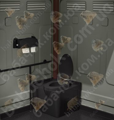 Туалетна кабіна Armal AXS Ash Grey вигляд всередені