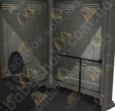 Туалетна кабіна Armal AXS Ash Grey вигляд всередені