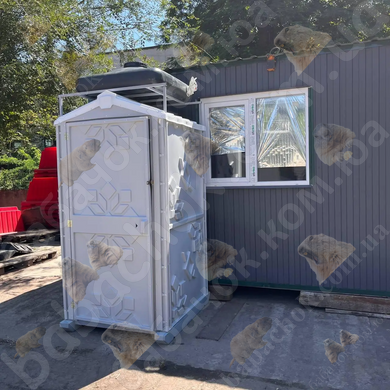 Вулична Пластикова Душова кабіна Техпром, Сіра, 150л, ТЕН
