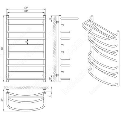 Полотенцесушитель Laris Евромикс 500x900 (71207687)