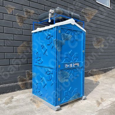 Вулична Пластикова Душова кабіна Техпром, Синя, 150л, ТЕН