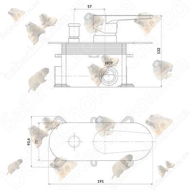 Смеситель для Ванны Cersanit Moduo (S951-338)