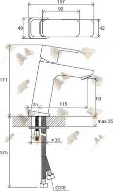 Смеситель для Раковины Ravak 10&deg; Free (X070129)