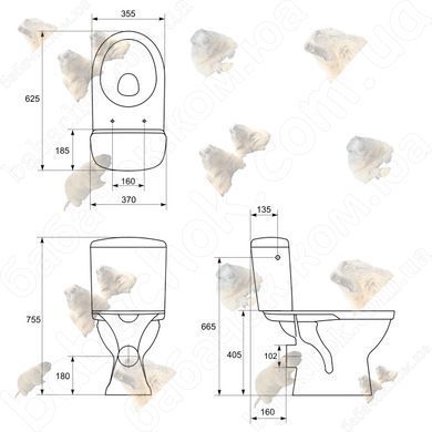 Унитаз-Компакт Cersanit Merida Soft-Close (K03-018)