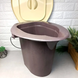 Відро-туалет Plastic`s Craft 16л, Коричневий, з Кришкою