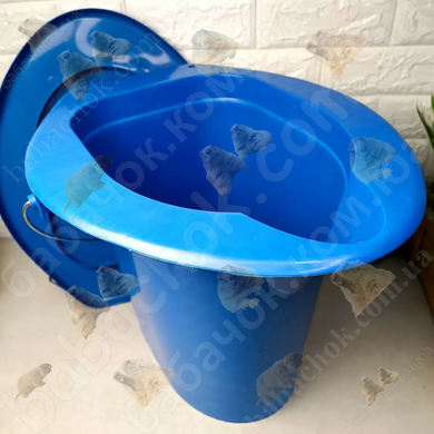 Відро-туалет Plastic`s Craft 16л, Синій, з Кришкою