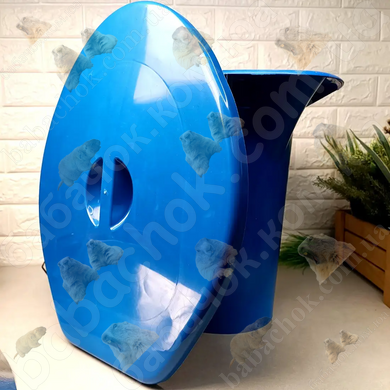 Відро-туалет Plastic`s Craft 16л, Синій, з Кришкою