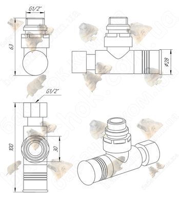 Угловой Кран Laris Обычный G&frac12;" LX-4702 (71401062)