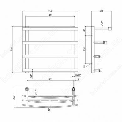 Рушникосушарка Deffi Lotos 500x500 (ЛПТ 50.50.4)