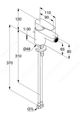 Змішувач для Біде Kludi Pure&Solid (342170575)