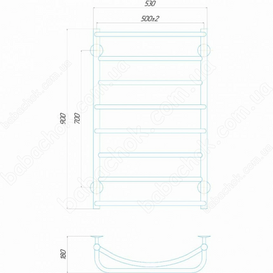 Полотенцесушитель Deffi Аквамикс 500x900 (АМ 90.50.8 ЭЛ)