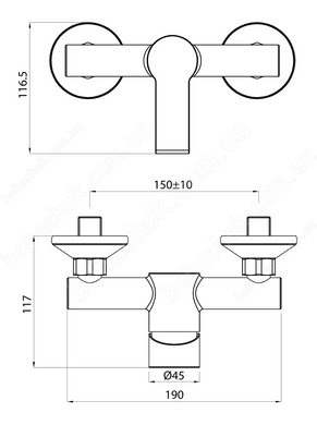 Смеситель для Душа Koller Pool Kvadro Arc (KA0450)