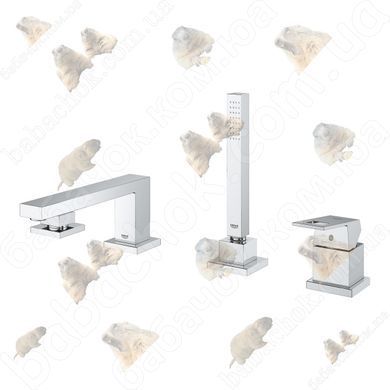 Врезной Смеситель на Борт Ванны Grohe Eurocube (19897001)