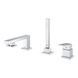 Врезной Смеситель на Борт Ванны Grohe Eurocube (19897001)