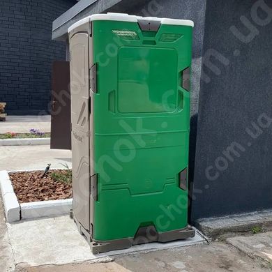 Туалетна кабіна T Blustar RapidLoo STAR (green vc1) вигляд збоку