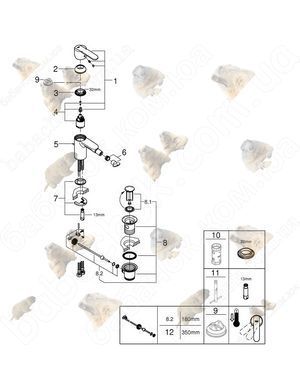 Смеситель для Биде Grohe Wave Cosmopolitan (23226000)