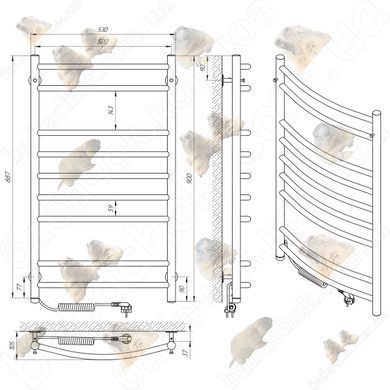 Полотенцесушитель Laris Классик 500x900 (73207729)