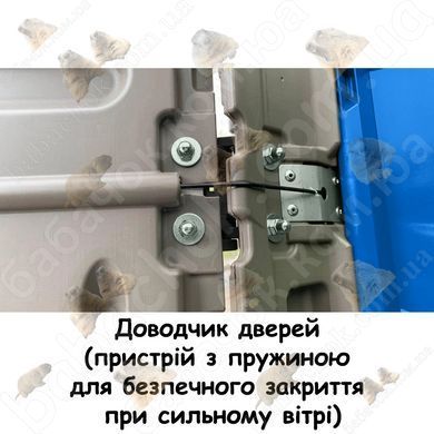 Доводчик дверей (пристрій з пружиною для безпечного закриття при сильному вітрі)