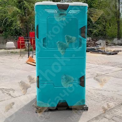 Туалетна кабіна T Blustar RapidLoo STAR (verde tiffany v07) вигляд ззаду