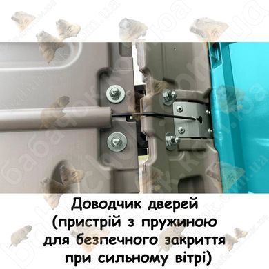 Доводчик дверей (пристрій з пружиною для безпечного закриття при сильному вітрі)