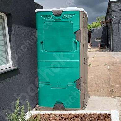Туалетна кабіна T Blustar RapidLoo STAR (verde tiffany v07) вигляд збоку