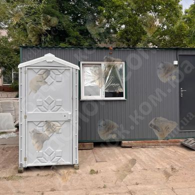 Туалетна Кабіна Техпром Порожня 105x105x215, Сіра у використанні під час будівництва
