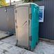 Туалетна Кабіна T Blustar RapidLoo STAR (verde tiffany v07) у використанні під час будівництва
