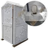 Туалетна кабіна Техпром Стандарт з Баком, 105x105x215, Сіра, 250л