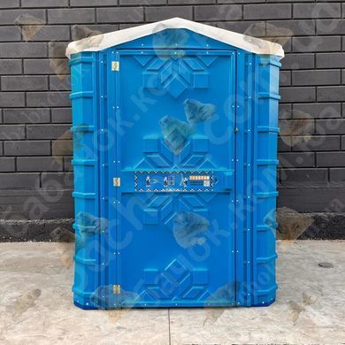 Туалетна кабіна Техпром Порожня 150x150x205, Синя вигляд спереду