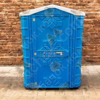 Туалетна кабіна Техпром Порожня 150x150x205, Синя вигляд спереду