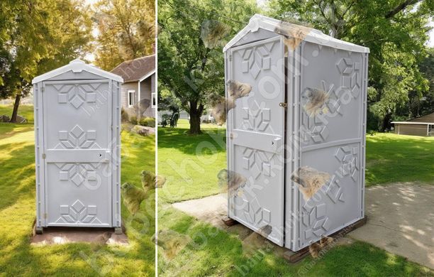 Туалетная кабина Техпром Стандарт с Баком, 105x105x215, Серая, 250л