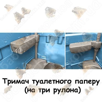 Тримач туалетного паперу (на три рулони)