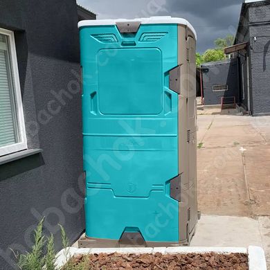 Туалетна кабіна T Blustar RapidLoo STAR (azure e/749) вигляд збоку