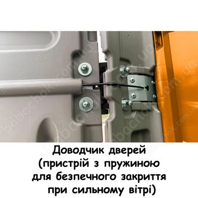 Доводчик дверей (пристрій з пружиною для безпечного закриття при сильному вітрі)