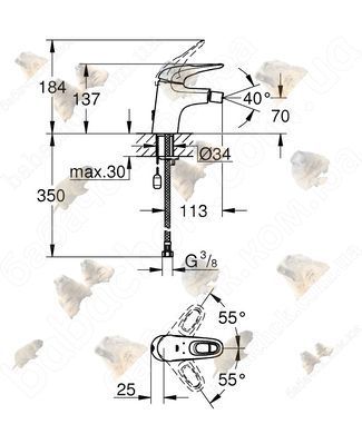 Змішувач для Біде Grohe Eurostyle (33566003)