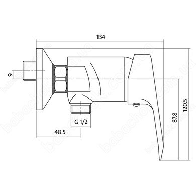 Смеситель для Душа Cersanit Amet (S951-027)