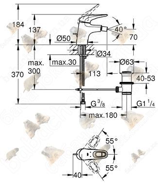 Змішувач для Біде Grohe Eurostyle (33565LS3)