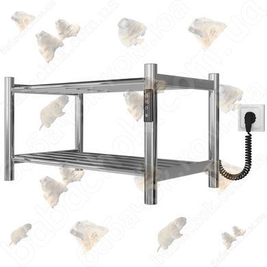 Полка-сушилка для обуви Deffi Tiffany П2 350x600, Правое подключение, Хром
