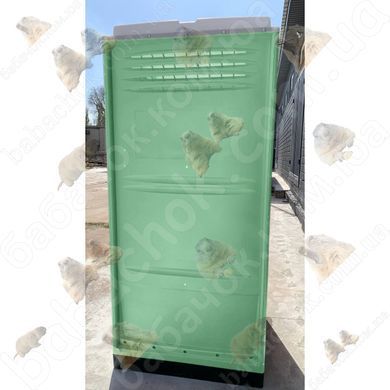 Туалетна кабіна Armal CUBE Apple Green вигляд ззаду