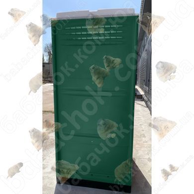 Туалетна кабіна Armal CUBE Pine Green вигляд ззаду