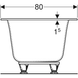 Ванна Geberit Soana 180x80 (554.004.01.1)