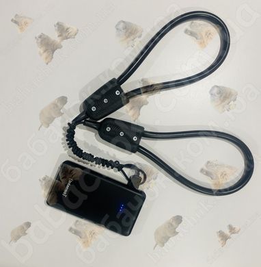 Електрична Сушарка для взуття Shine (Теплий Пан) від USB ЕСВ-12/5 підключена до PowerBank