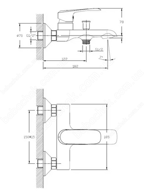 Смеситель для Ванны Koller Pool Aqua (AQ0100)