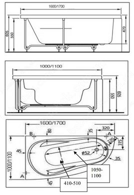 Ванна Koller Pool Comfort 160x100 L