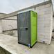 Туалетна Кабіна Armal CUBE Green-Lime у використанні під час будівництва