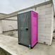 Туалетна Кабіна Armal CUBE Fuchsia у використанні під час будівництва