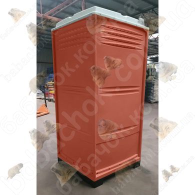 Туалетна кабіна Armal CUBE Brick Red вигляд ззаду